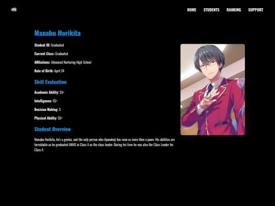 students/manabu screenshot