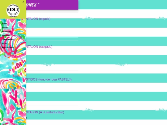 pantalones screenshot