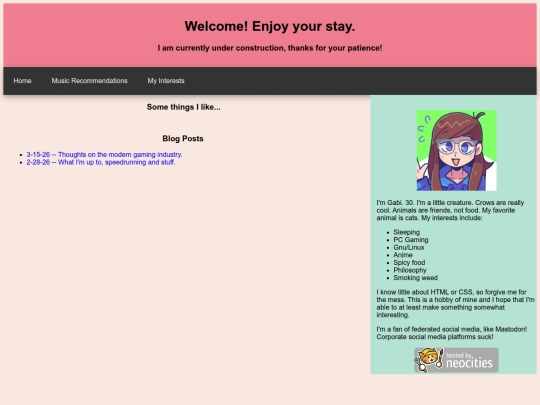 interests screenshot