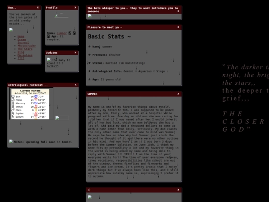 aboutme screenshot