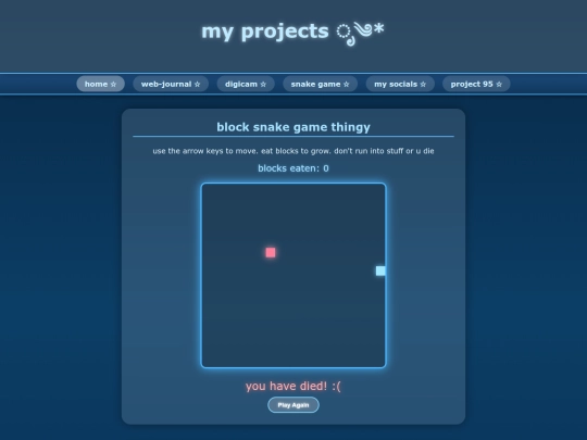 snake screenshot