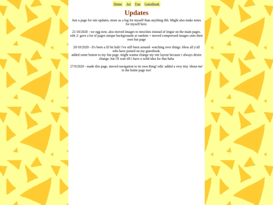 updates screenshot