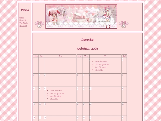 schedule screenshot