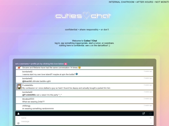 cutieschat screenshot
