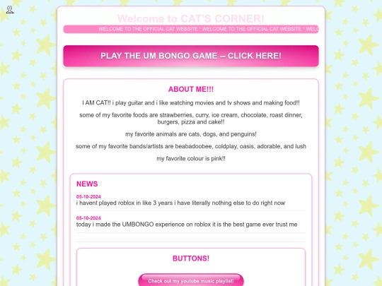 catspage screenshot