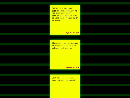 notes screenshot