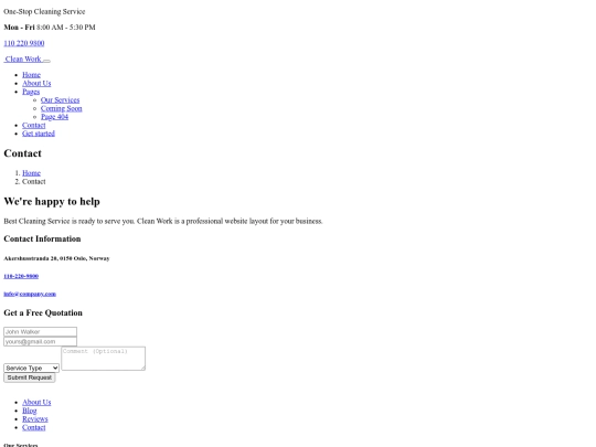 contact screenshot