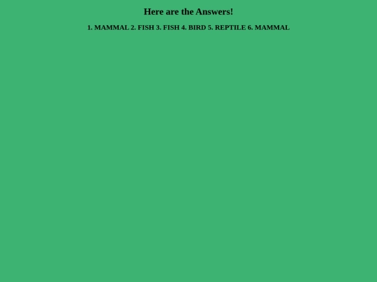 answers screenshot