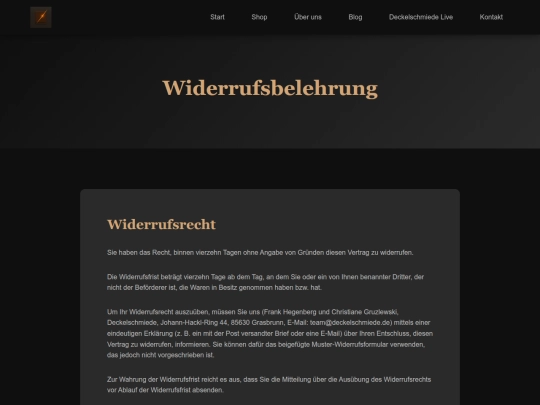 pages/cancellation screenshot