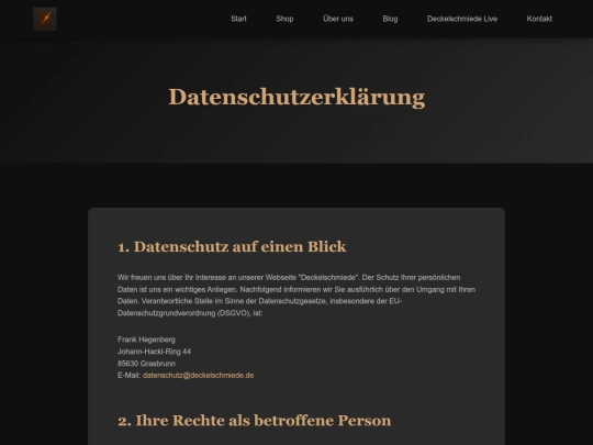 pages/privacy screenshot