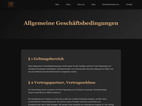 pages/terms screenshot