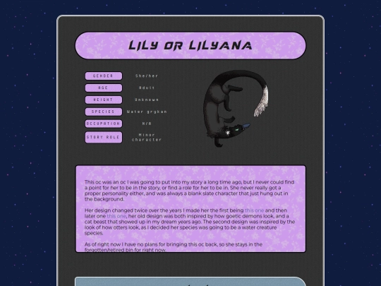 My ocs/Character bio pages/Retired characters/Forgottenocs2 screenshot