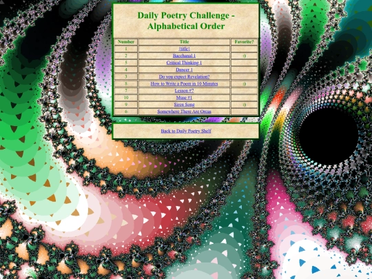 100dayspoetry/poetrylist screenshot