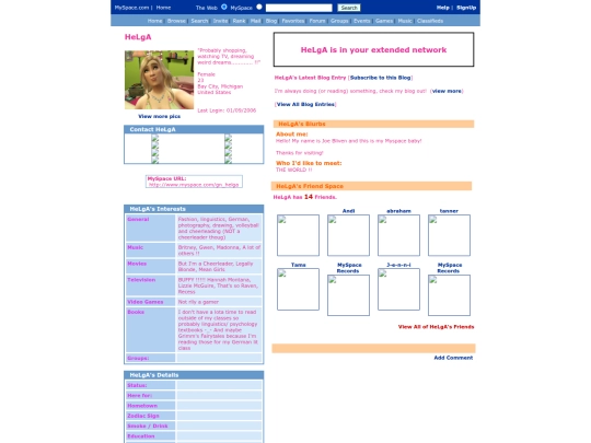 myspace screenshot