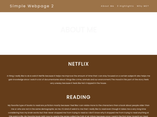 FBLA Website/menu screenshot