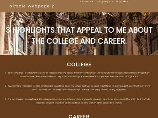 Simple Web page 2/highlights screenshot