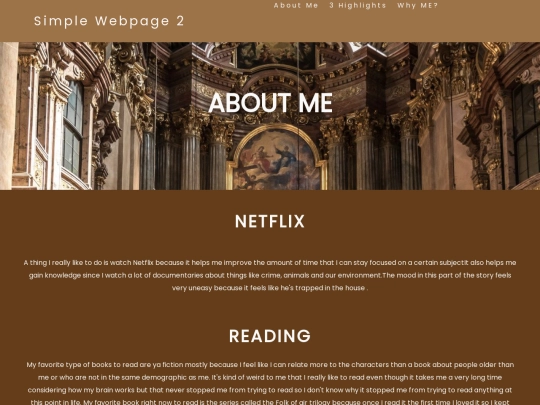 Simple Web page 2/webpage2 screenshot