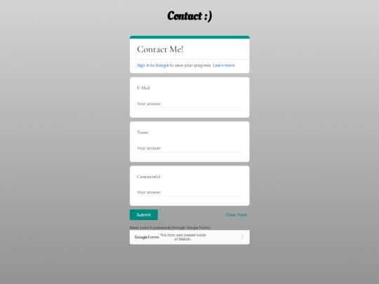 contact screenshot