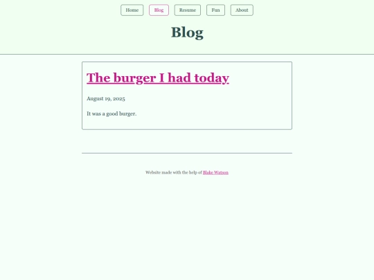 blog screenshot