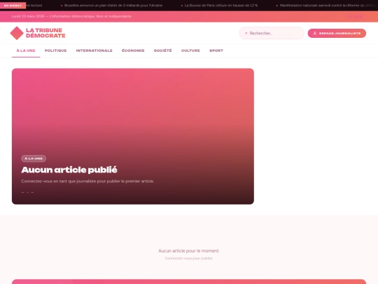 tribunedemocrate screenshot