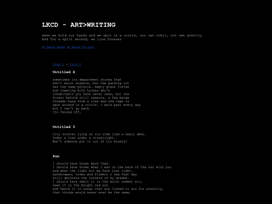writing screenshot