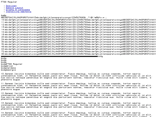 ft88-regular-webfontkit/ft88-regular-demo screenshot