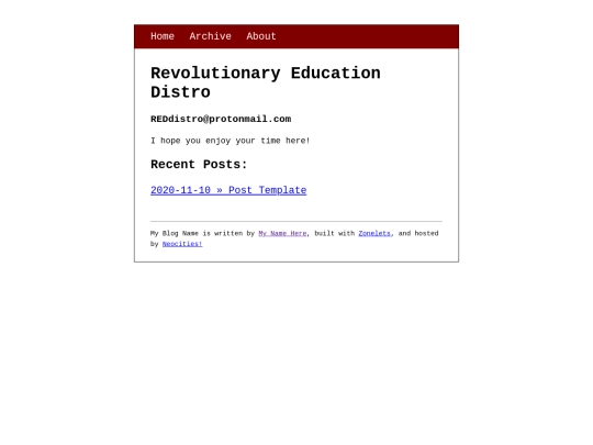 zonelets/zoneindex screenshot