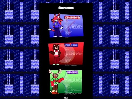 chars screenshot
