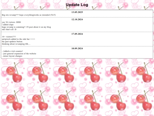 updatelog screenshot