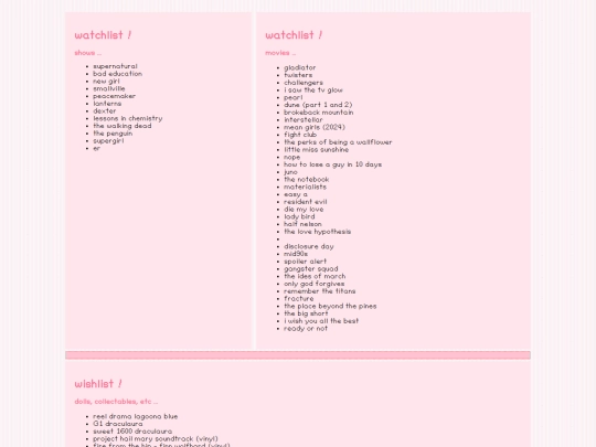 lists screenshot