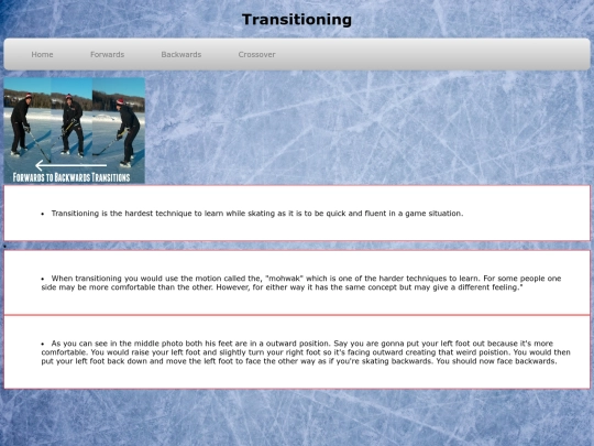 Transitioning screenshot