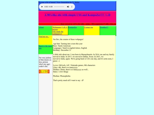90sSiteProject/Webmaster screenshot