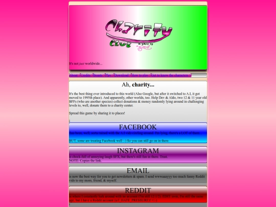 Other/Charity Club page screenshot