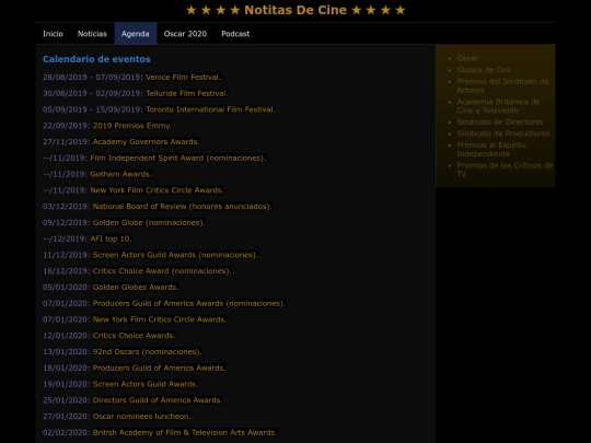 agenda screenshot