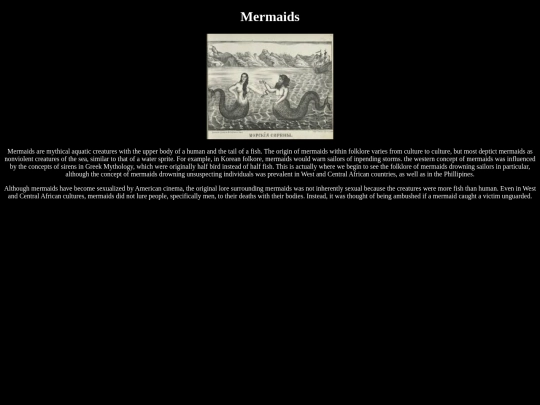 mermaids screenshot
