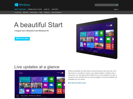 Windows 8 and Windows RT - Microsoft Windows screenshot