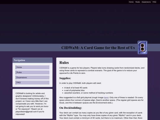 rules screenshot