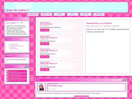 blog screenshot