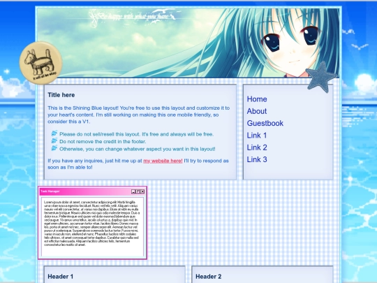 shiningblue screenshot