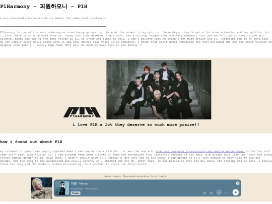 interestsmix/p1harmony screenshot