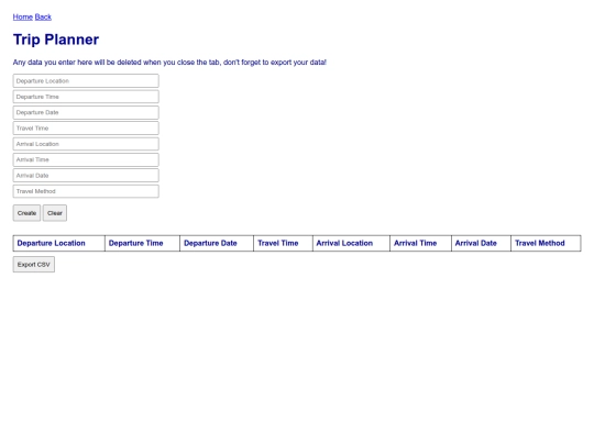 trip_planner screenshot