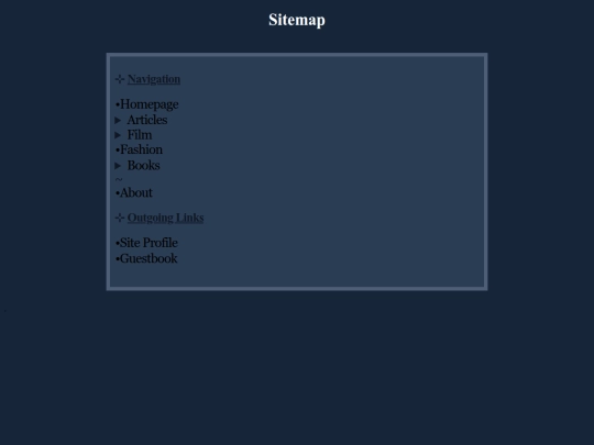 sitemap screenshot