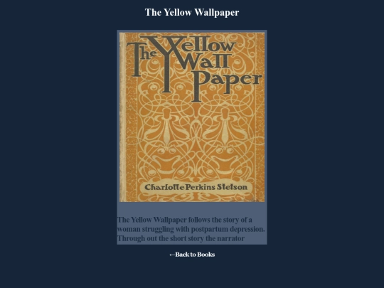 theyellowwallpaper screenshot