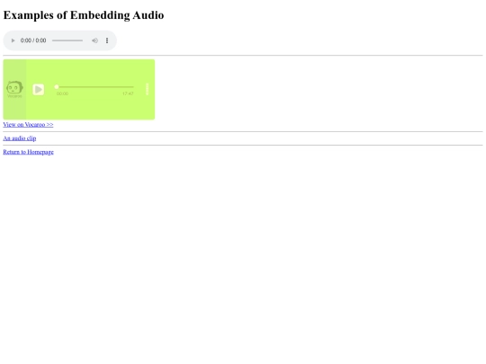 embedding-audio screenshot