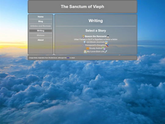Writing screenshot