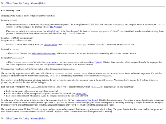 bison/Enabling-Traces screenshot
