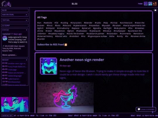 blog screenshot