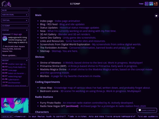 sitemap screenshot