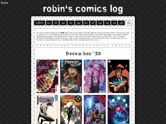 comics/archive2025 screenshot