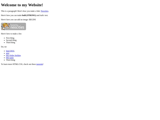 index screenshot